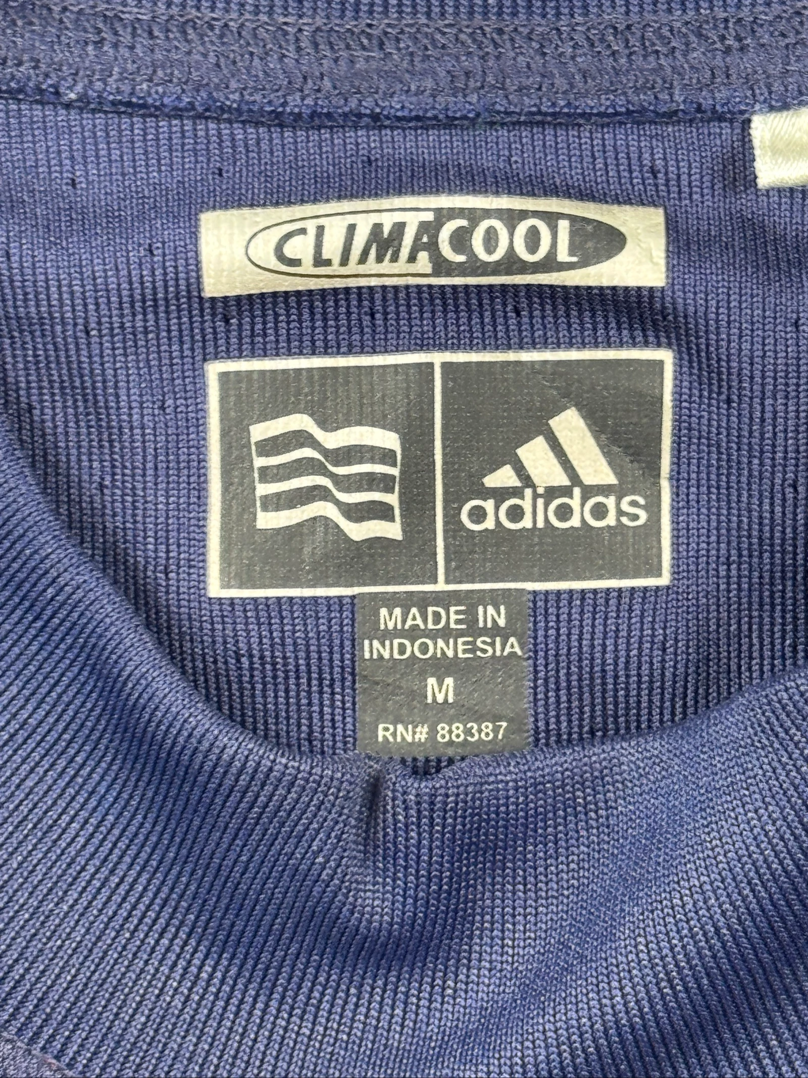 Camiseta Técnica Adidas ClimaCool Lam Research 2007 Azul Marinho Y2K M – photo 6